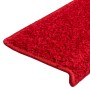 Alfombrillas para escaleras 20 unidades 65x21x4 cm Borde rectangular rojo en Hogar | Comprar online en Foru.es