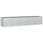 Arriate de acero galvanizado plateado 400x80x77 cm de vidaXL, Maceteros y jardineras - Ref: Foro24-316900, Precio: 126,97 €, ...