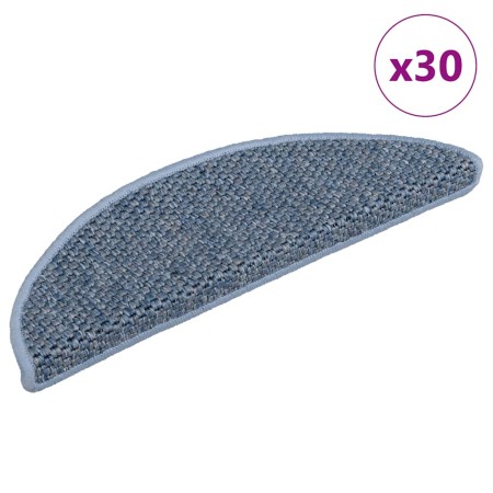 Alfombra autoadhesiva escalera sisal 30 uds 56x17x3 cm azul en Hogar | Comprar online en Foru.es