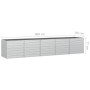 Arriate de acero galvanizado plateado 400x80x77 cm de vidaXL, Maceteros y jardineras - Ref: Foro24-316900, Precio: 126,97 €, ...
