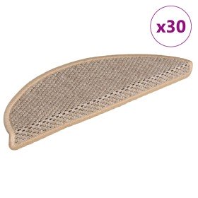 Alfombra autoadhesiva escalera sisal 30 uds beige claro en Hogar | Comprar online en Foru.es