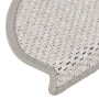 Alfombra autoadhesiva escalera sisal 30 uds 65x21x4 cm Platina en Hogar | Comprar online en Foru.es