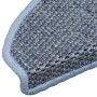 Alfombra autoadhesiva escalera sisal 30 uds 65x21x4 cm azul en Hogar | Comprar online en Foru.es