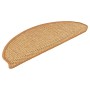 Alfombra autoadhesiva escalera sisal 30 uds 65x21x4 cm sisal en Hogar | Comprar online en Foru.es