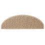 Alfombra autoadhesiva escalera sisal 30 uds 65x21x4 cm arena en Hogar | Comprar online en Foru.es