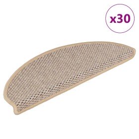 Alfombra autoadhesiva escalera sisal 30 uds beige claro en Hogar | Comprar online en Foru.es