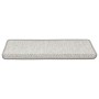 Alfombra autoadhesiva escalera sisal 30 uds 65x21x4 cm Platina en Hogar | Comprar online en Foru.es