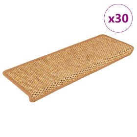 Alfombra autoadhesiva escalera sisal 30 uds 65x21x4 cm Orange en Hogar | Comprar online en Foru.es
