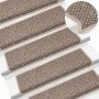 Alfombra autoadhesiva escalera sisal 30 uds beige oscuro en Hogar | Comprar online en Foru.es