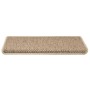 Alfombra autoadhesiva escalera sisal 30 uds 65x21x4 cm arena en Hogar | Comprar online en Foru.es
