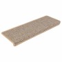 Alfombra autoadhesiva escalera sisal 30 uds beige claro en Hogar | Comprar online en Foru.es