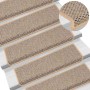 Alfombra autoadhesiva escalera sisal 30 uds beige claro en Hogar | Comprar online en Foru.es