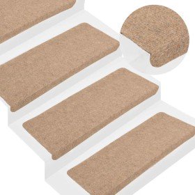 Alfombrilla autoadhesiva escalera 30 uds beige 65x24,5x3,5 cm en Hogar | Comprar online en Foru.es