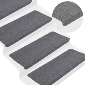 Alfombrilla autoadhesiva escalera 30 uds gris 65x24,5x3,5 cm en Hogar | Comprar online en Foru.es