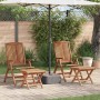 Conjunto de Comedor de Jardín 4 pcs Marrón en Sillas de jardín | Comprar online en Foru.es