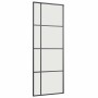 Puerta corredera con juego herrajes negro 76x205 cm ESG vidrio en Puertas | Comprar online en Foru.es