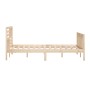 Estructura de cama de madera maciza 140x200 cm de vidaXL, Camas y somieres - Ref: Foro24-3101153, Precio: 139,72 €, Descuento: %