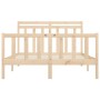 Estructura de cama de madera maciza de pino 140x200 cm de vidaXL, Camas y somieres - Ref: Foro24-3107028, Precio: 126,94 €, D...