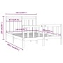 Estructura de cama de madera maciza de pino 140x200 cm de vidaXL, Camas y somieres - Ref: Foro24-3107028, Precio: 126,94 €, D...