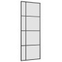 Puerta corredera con juego herrajes negro 76x205 cm ESG vidrio en Puertas | Comprar online en Foru.es