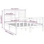 Bettgestell aus massivem Kiefernholz, 140 x 200 cm von vidaXL, Betten und Lattenroste - Ref: Foro24-3107613, Preis: 124,44 €,...