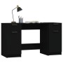 Escritorio con armario lateral madera contrachapada negro de vidaXL, Escritorios - Ref: Foro24-3115909, Precio: 193,00 €, Des...