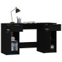 Escritorio con armario lateral madera contrachapada negro de vidaXL, Escritorios - Ref: Foro24-3115909, Precio: 193,00 €, Des...