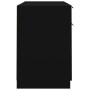 Escritorio con armario lateral madera contrachapada negro de vidaXL, Escritorios - Ref: Foro24-3115909, Precio: 193,00 €, Des...