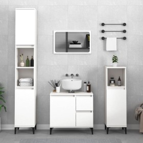 Set de muebles de baño 3 piezas madera contrachapada blanco de vidaXL, Muebles de baño - Ref: Foro24-3185543, Precio: 215,72 ...