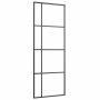 Puerta corredera con juego herrajes negro 76x205 cm ESG vidrio en Puertas | Comprar online en Foru.es
