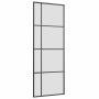 Puerta corredera con juego herrajes negro 76x205 cm ESG vidrio en Puertas | Comprar online en Foru.es