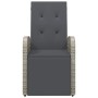 Sillones de jardín reclinables con cojines 2 uds ratán PE gris de vidaXL, Sillas de jardín - Ref: Foro24-319538, Precio: 301,...