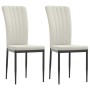 Sillas de comedor 2 unidades terciopelo crema de vidaXL, Sillas de comedor - Ref: Foro24-326102, Precio: 93,53 €, Descuento: %