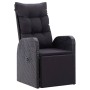 Sillones de jardín reclinables con cojines 2 uds ratán PE negro de vidaXL, Sillas de jardín - Ref: Foro24-319544, Precio: 336...