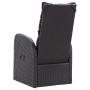 Sillones de jardín reclinables con cojines 2 uds ratán PE negro de vidaXL, Sillas de jardín - Ref: Foro24-319544, Precio: 336...