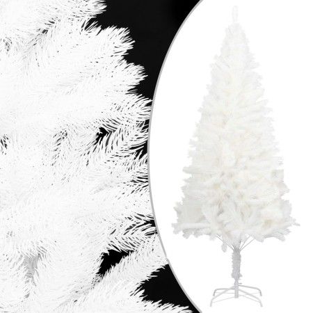 Árbol artificial de Navidad con hojas realistas blanco 210 cm de vidaXL, Arboles de navidad - Ref: Foro24-321024, Precio: 135...