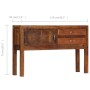 Aparador de madera maciza de mango 118x30x75 cm de vidaXL, Aparadores - Ref: Foro24-247965, Precio: 198,95 €, Descuento: %