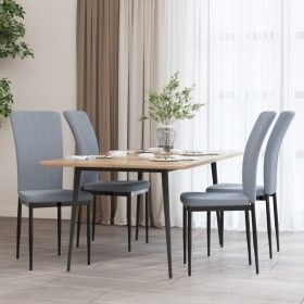 Sillas de comedor 4 unidades terciopelo gris claro de vidaXL, Sillas de comedor - Ref: Foro24-326104, Precio: 137,25 €, Descu...