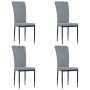 Sillas de comedor 4 unidades terciopelo gris claro de vidaXL, Sillas de comedor - Ref: Foro24-326104, Precio: 137,25 €, Descu...