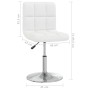 Silla de comedor de cuero sintético blanco en Sillas de comedor | Comprar online en Foru.es