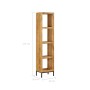 Estantería madera maciza de mango 40x30x175 cm de vidaXL, Librerías y estanterías - Ref: Foro24-247968, Precio: 248,95 €, Des...