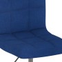 Sillas de comedor giratorias 4 unidades tela azul en Sillas de comedor | Comprar online en Foru.es
