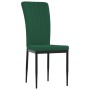 Sillas de comedor 4 unidades terciopelo verde oscuro de vidaXL, Sillas de comedor - Ref: Foro24-326106, Precio: 135,19 €, Des...