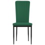 Sillas de comedor 4 unidades terciopelo verde oscuro de vidaXL, Sillas de comedor - Ref: Foro24-326106, Precio: 135,19 €, Des...