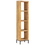 Estantería madera maciza de mango 40x30x175 cm de vidaXL, Librerías y estanterías - Ref: Foro24-247968, Precio: 248,95 €, Des...