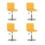 Sillas de comedor giratorias 4 unidades tela amarillo en Sillas de comedor | Comprar online en Foru.es