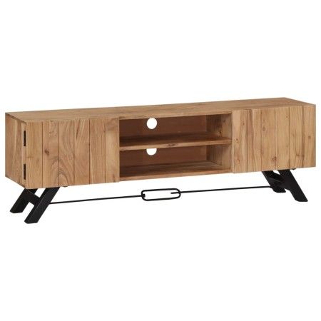 Mueble para TV madera maciza de acacia 140x30x45 cm de vidaXL, Muebles TV - Ref: Foro24-247971, Precio: 170,49 €, Descuento: %