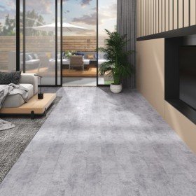 Lamas para suelo autoadhesivas PVC gris cemento 4,46 m² 3 mm en Materiales de construcción | Comprar online en Foru.es