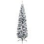 Árbol de Navidad artificial delgado verde con nieve PVC 240 cm de vidaXL, Arboles de navidad - Ref: Foro24-320956, Precio: 64...