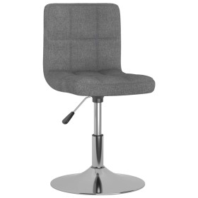 Silla de comedor giratoria tela gris claro en Sillas de comedor | Comprar online en Foru.es